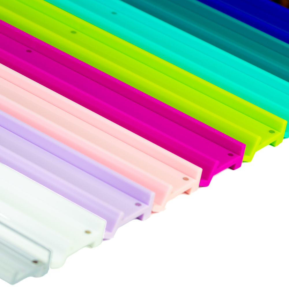 MAHJONG RACKS | Premium Acrylic | 4 Racks + 4 Pushers: Solid Indigo Blue