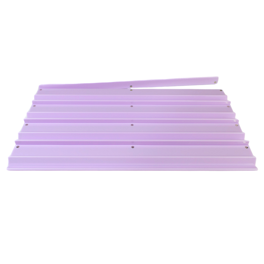 MAHJONG RACKS | Premium Acrylic | 4 Racks + 4 Pushers: Solid Macaron Purple