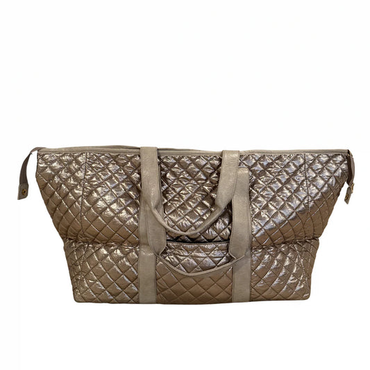 Bespoke Mahjong Patch Perfect Quilted Tote - Brushed Gold