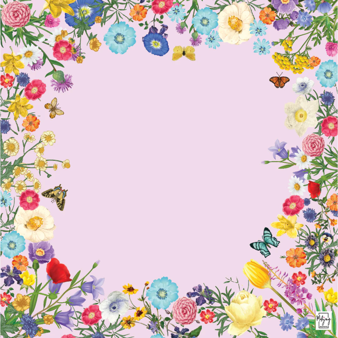 Bespoke Mahjong Preppy Pink Garden Mat