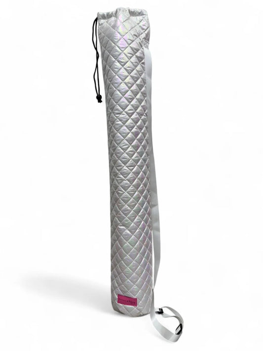 Bespoke Mahjong Patch Perfect Sling Bag - Iridescent White